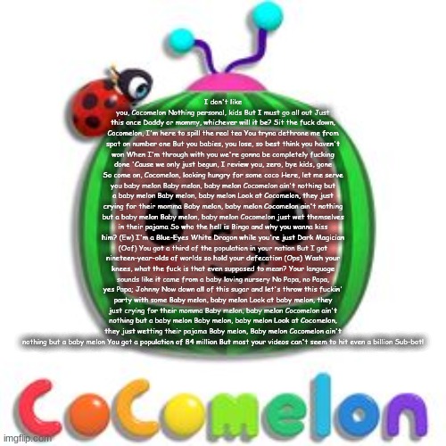 cocomelon diss track lyrics