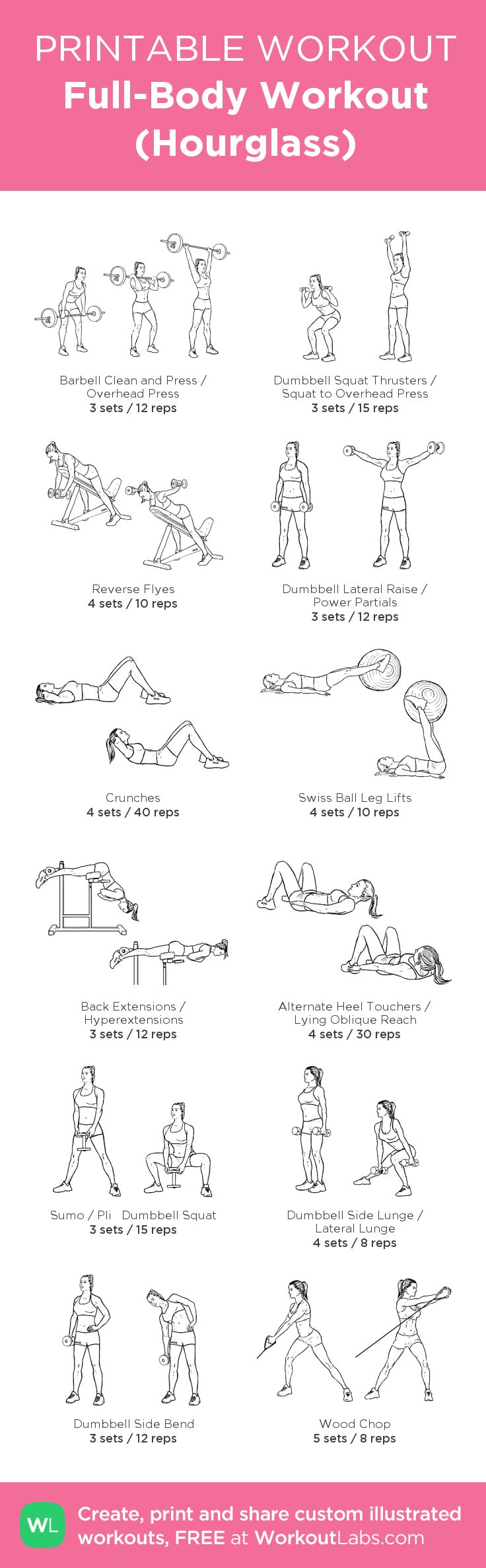 hourglass figure workout plan