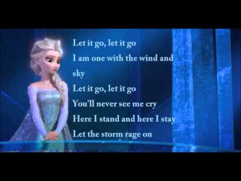 idina menzel let it go lyrics