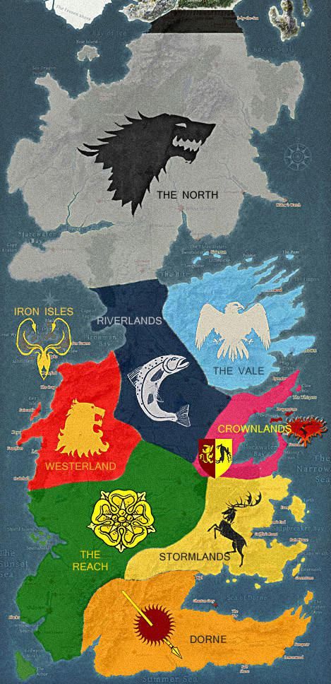 game of thrones houses map