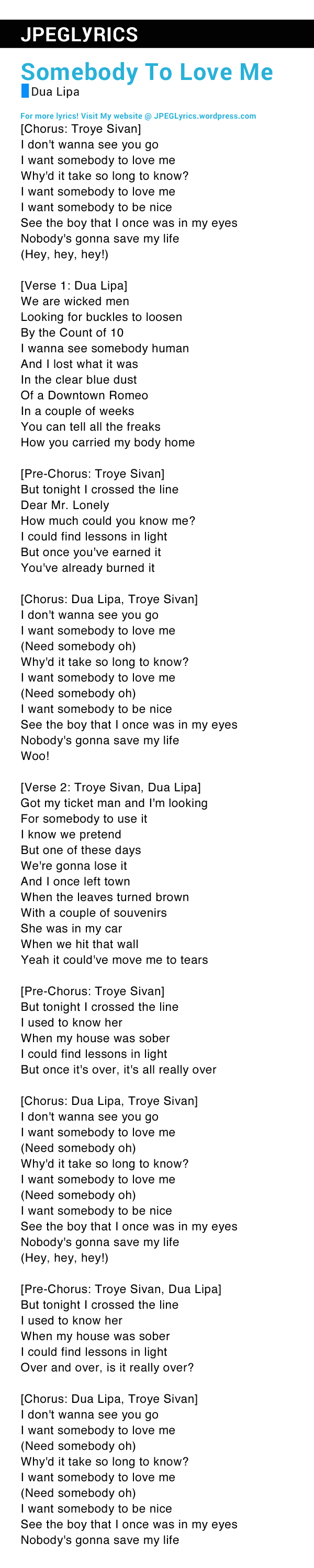 somebody to love lyrics