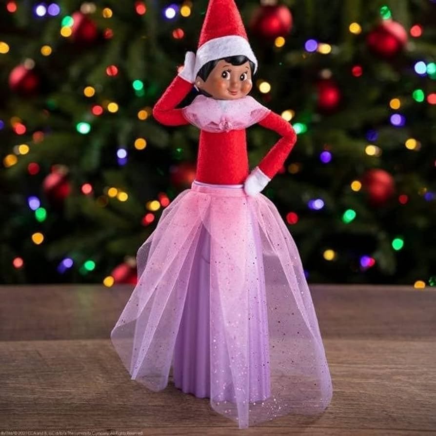 elf on shelf snowflake skirt