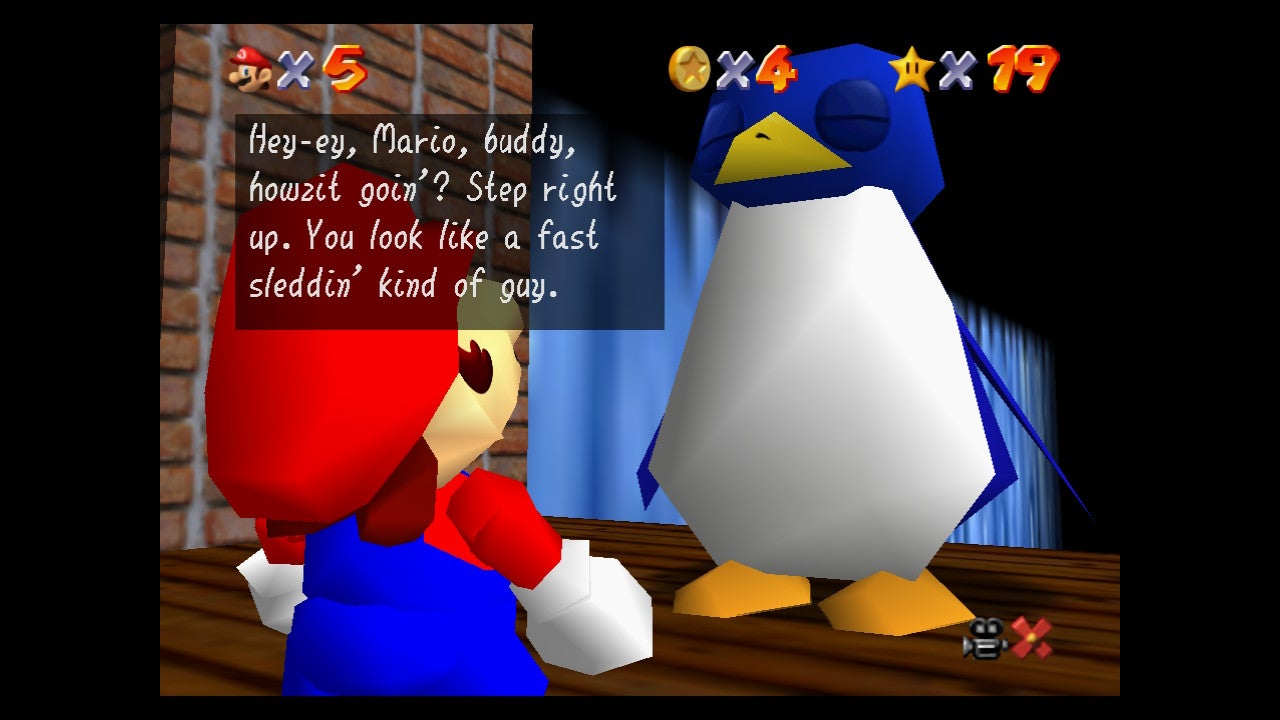 super mario 64 penguin race song