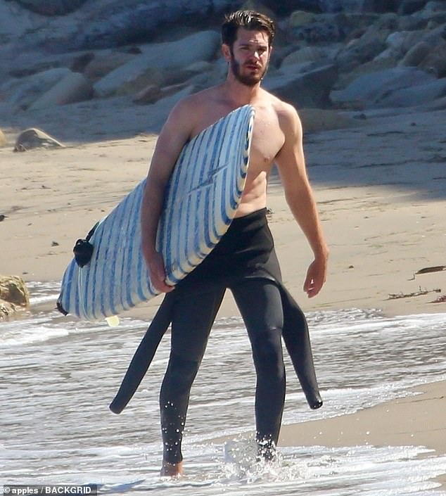 andrew garfield beach