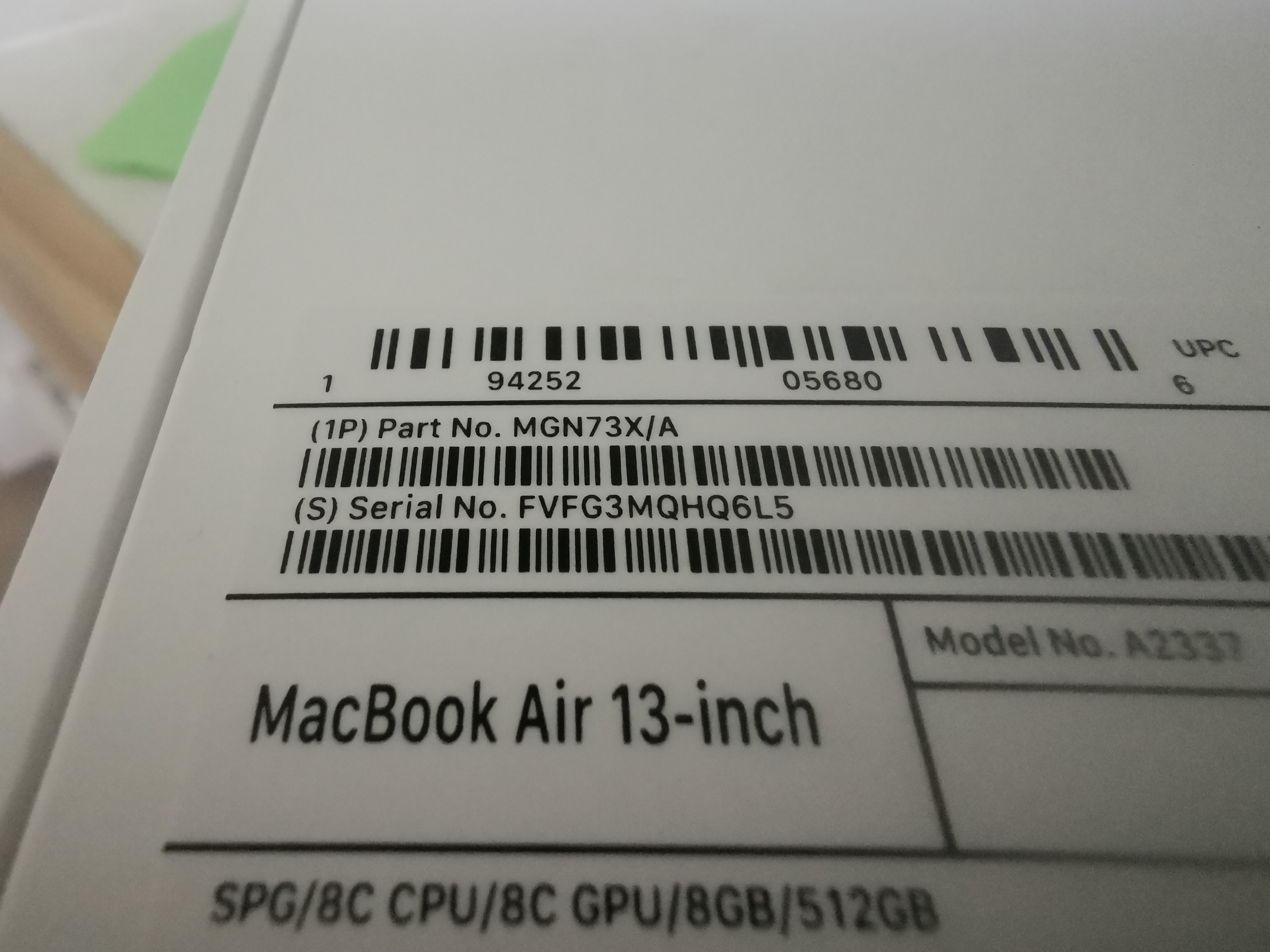 macbook serial number