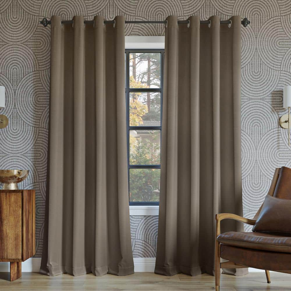 blackout curtains taupe