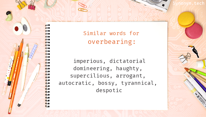 overbearing synonyms