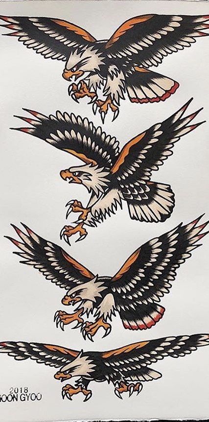 traditional eagle tattoo