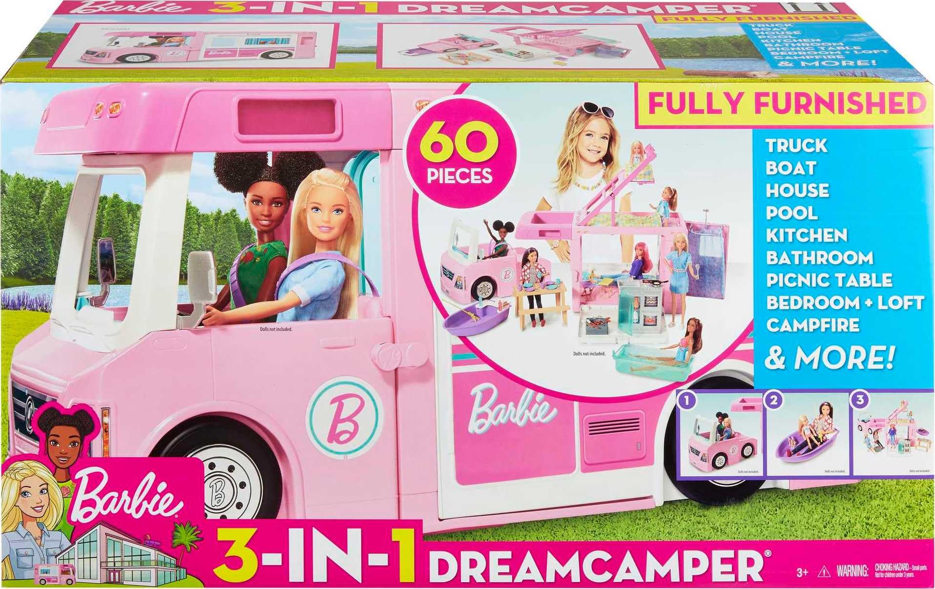 barbie 3 in 1 dream camper