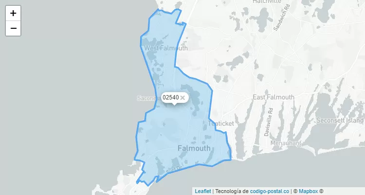 east falmouth zip code
