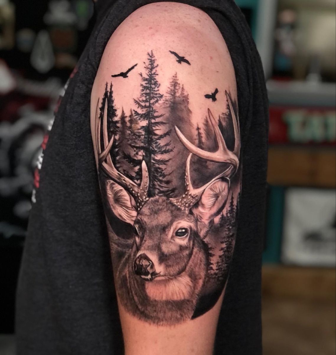 deer and elk tattoos