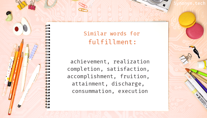 fulfillment thesaurus