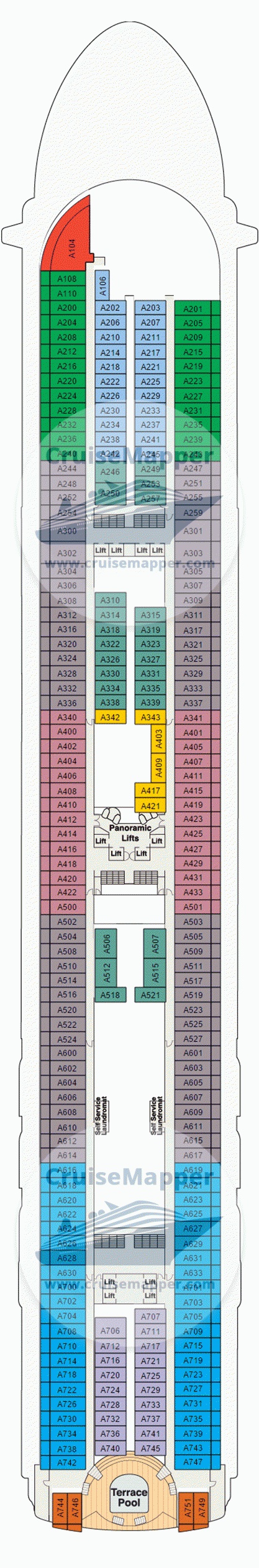 deck plans for sapphire princess ship