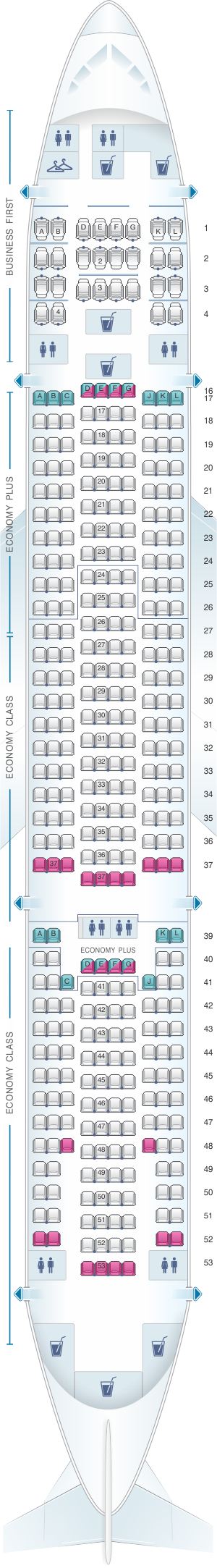 united 777 seat map