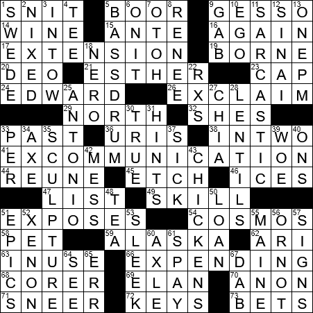 suspiciously crossword clue