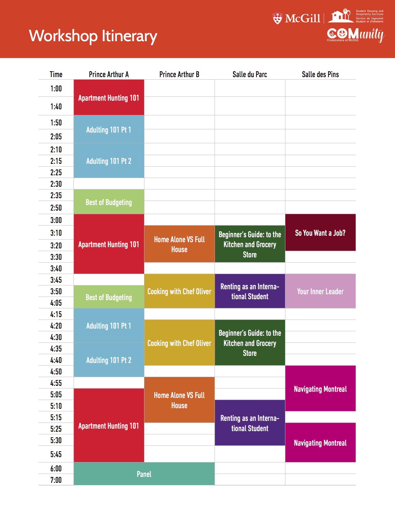 mcgill calendar