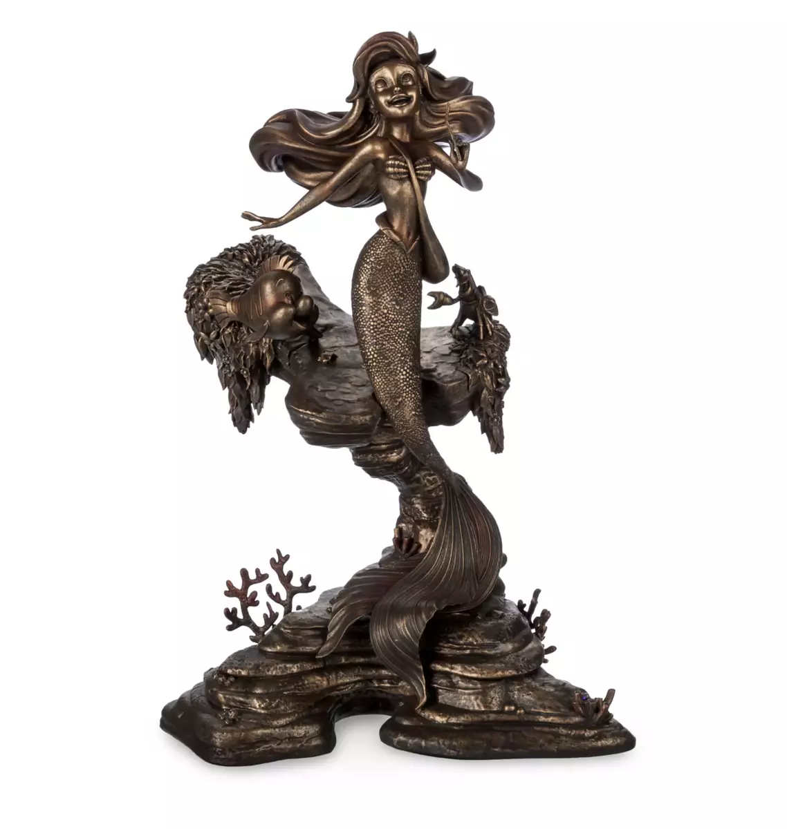 little mermaid bronze statue