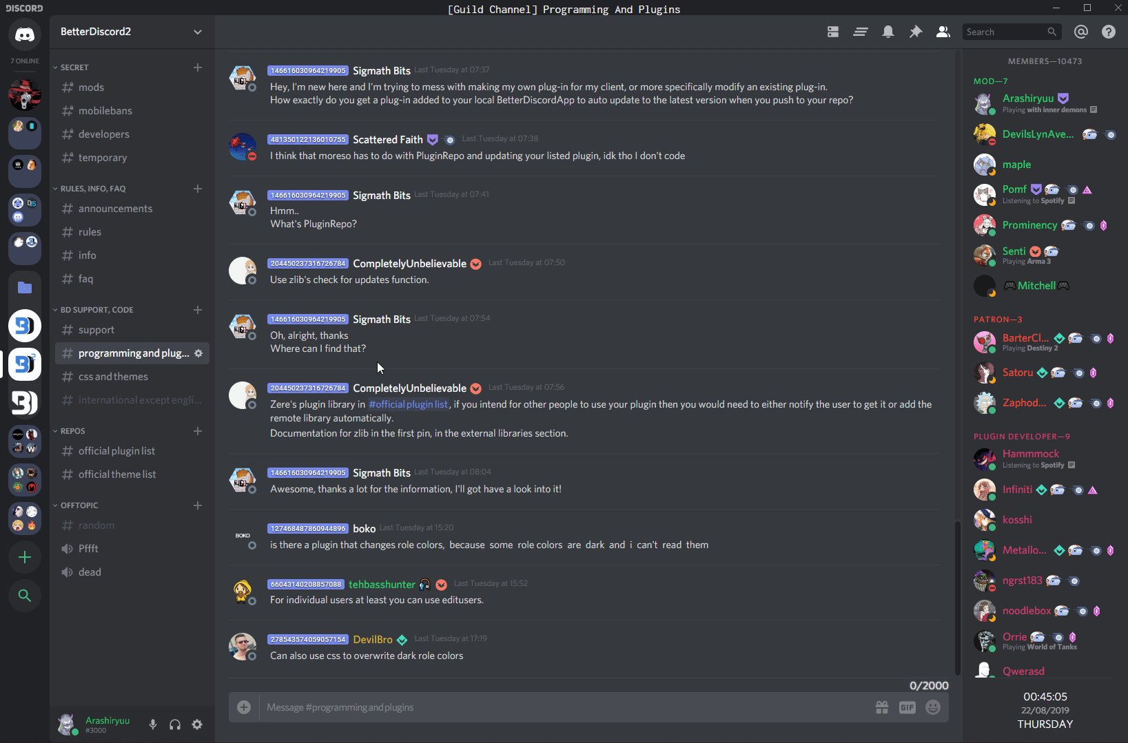 better discord plugins