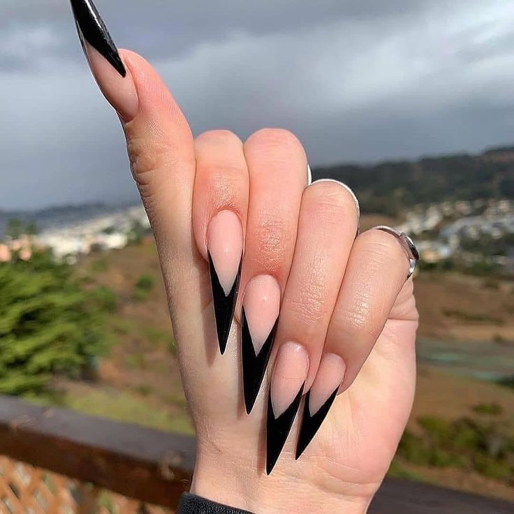 acrylic pointy nails