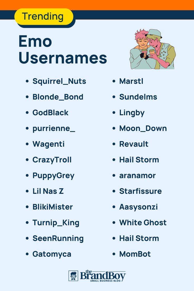 emo usernames