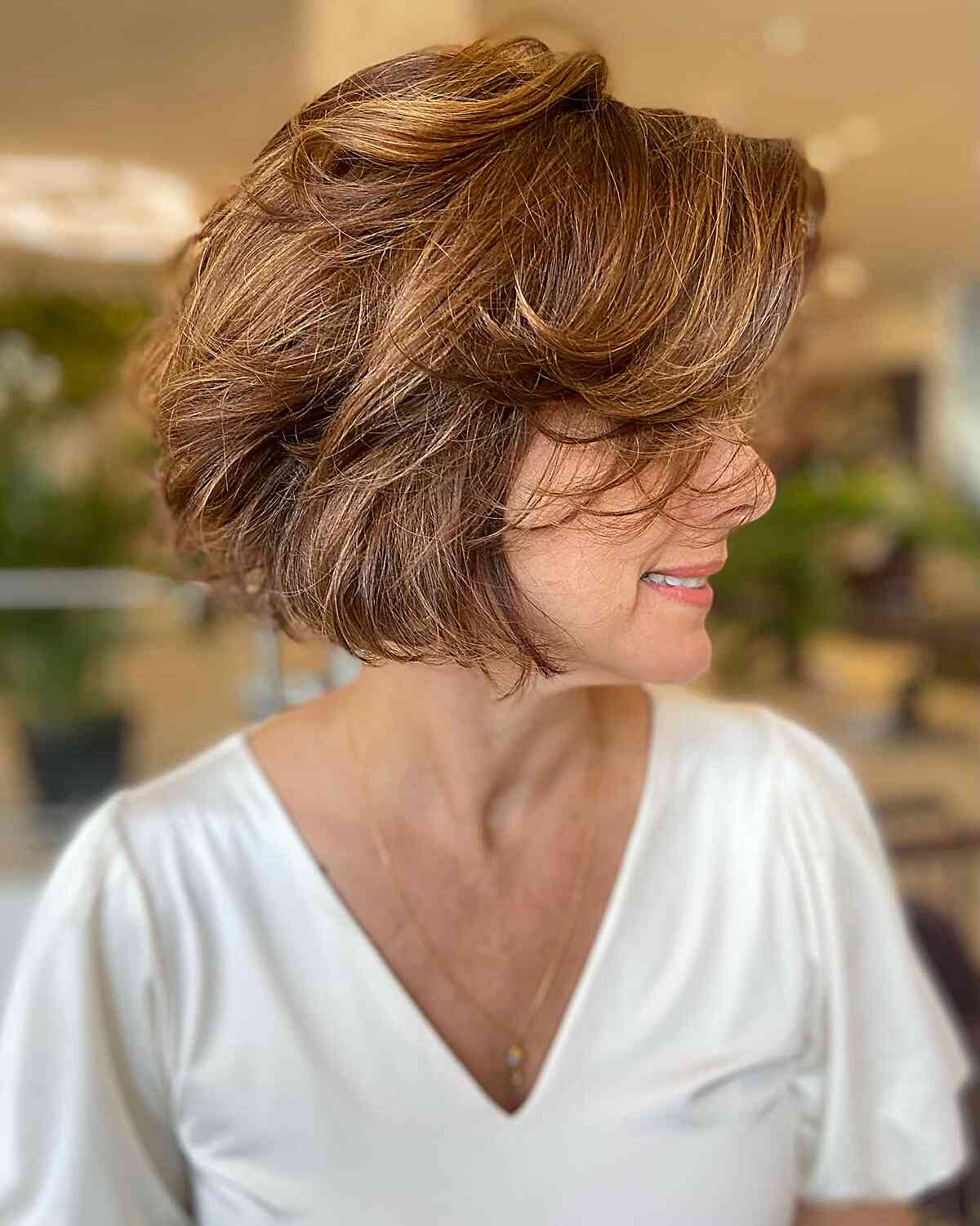 short hairstyles for over 50 with thick hair