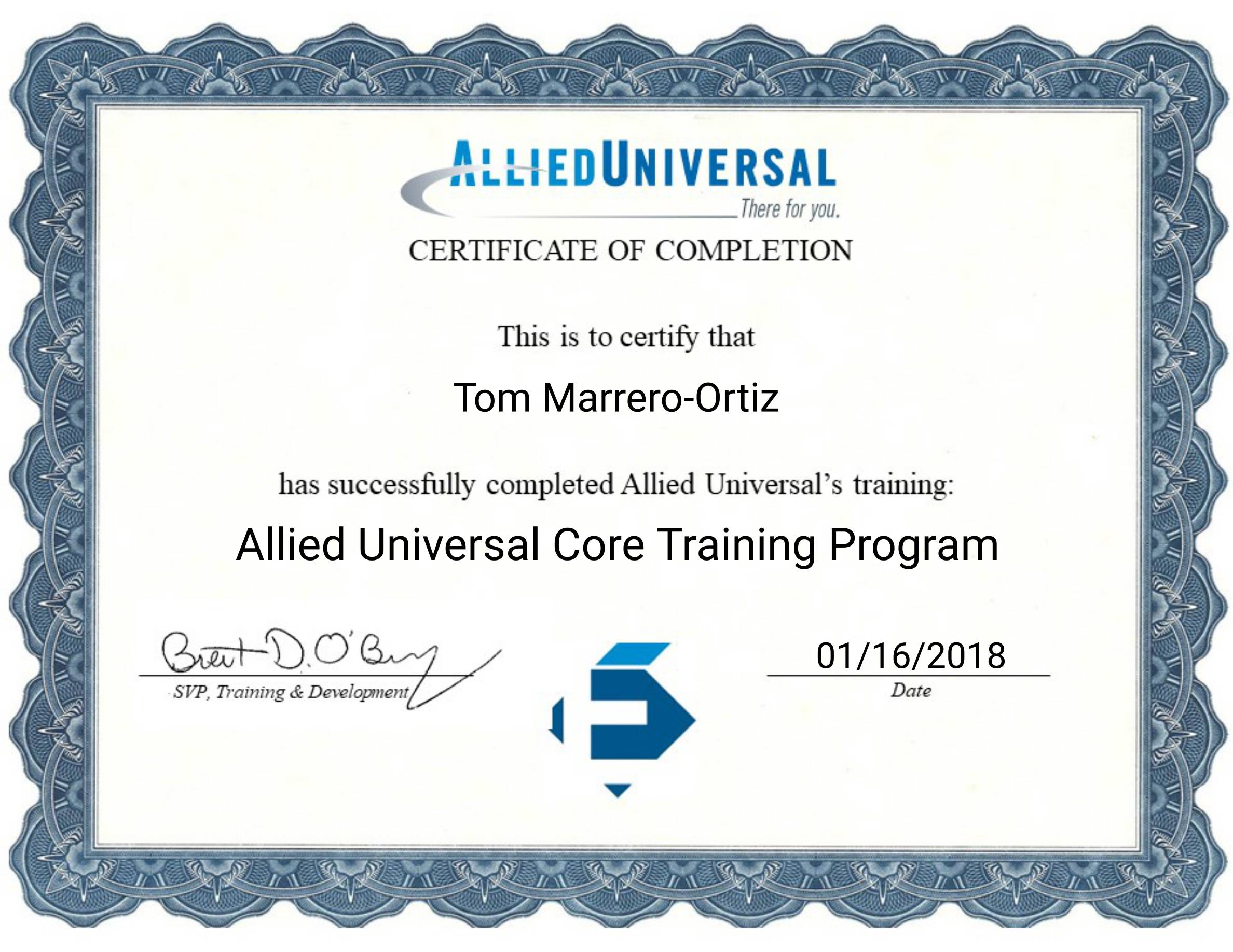 allied universal edge training