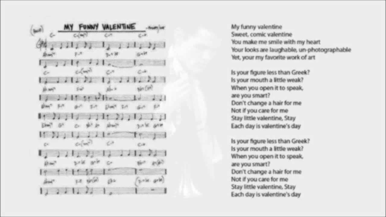 funny valentine lyrics