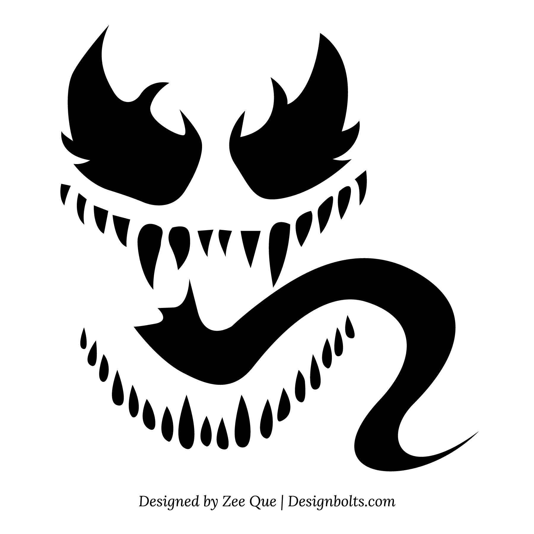 venom pumpkin stencil