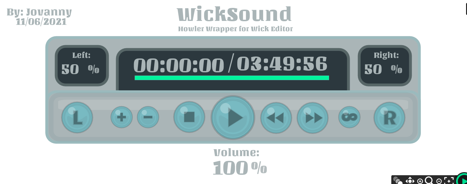 loop audio in wick editor