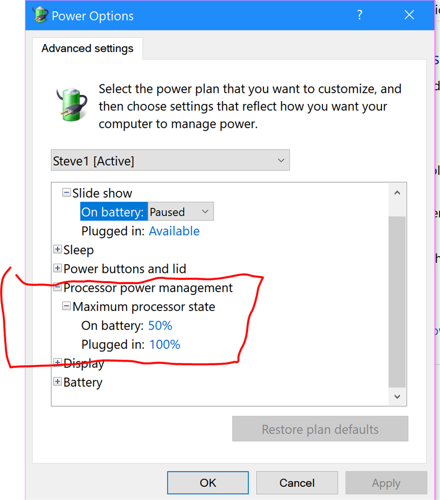 processor power management missing