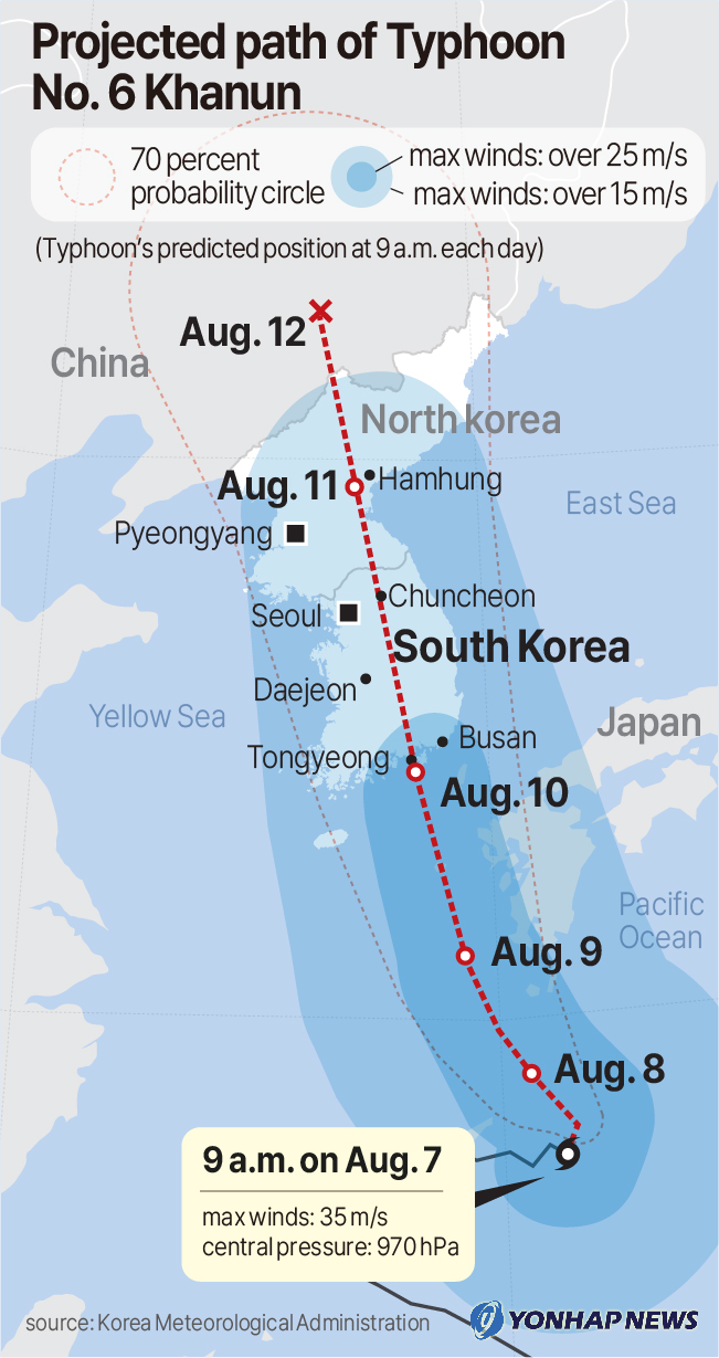 typhoon khanun track