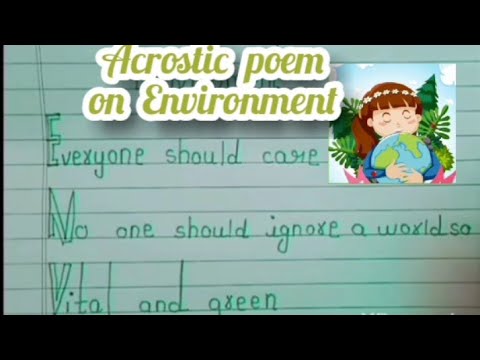 acrostic poem on environment