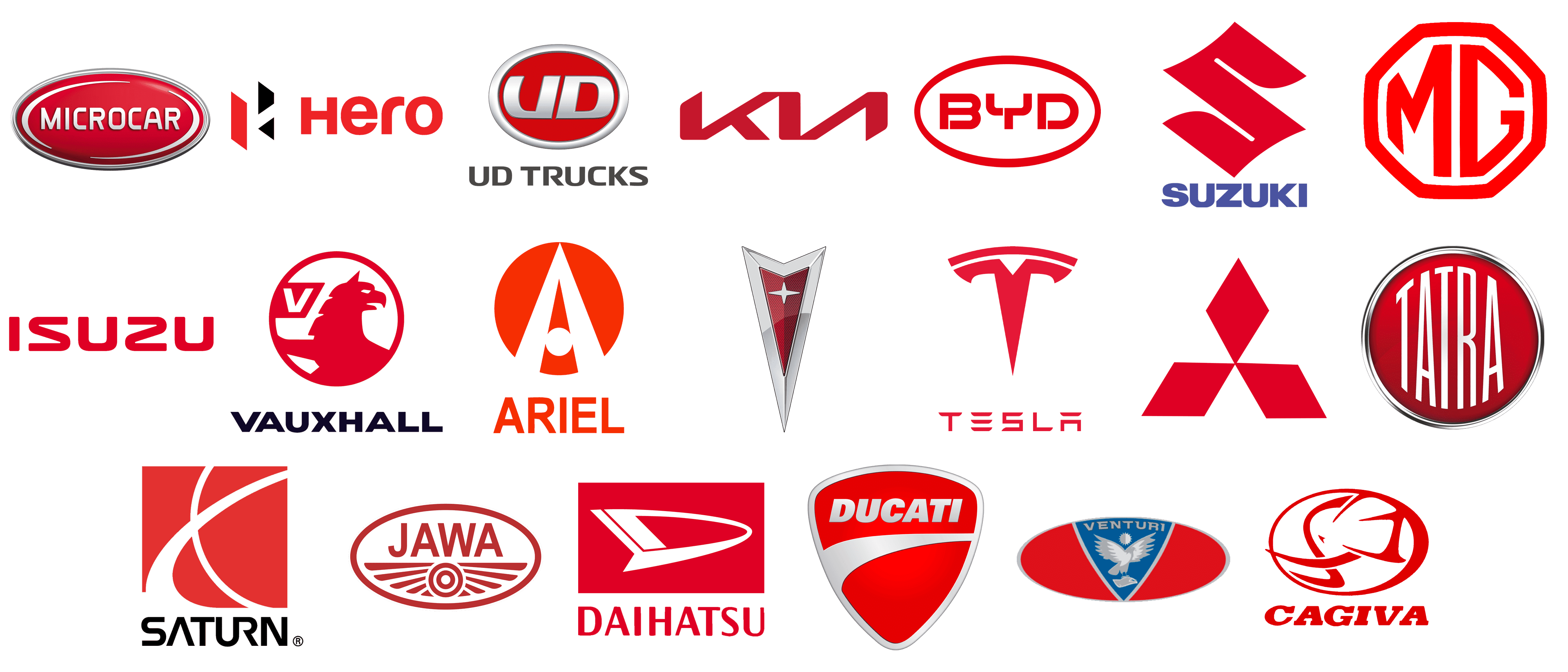 car emblems red