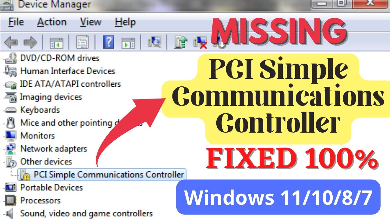 pci simple communications controller driver