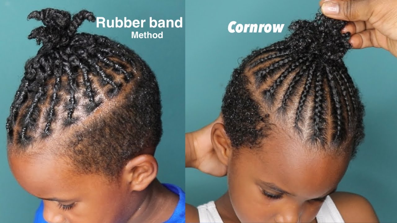rubber band cornrows