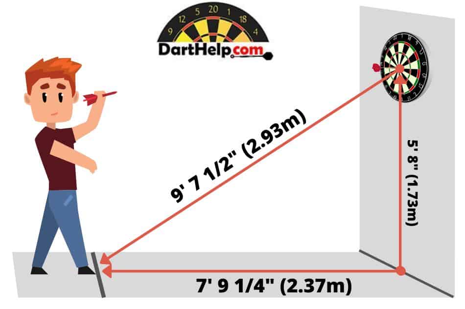 oche darts length