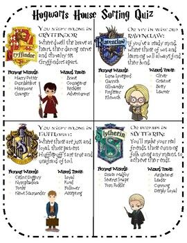 pottermore house sorting quiz