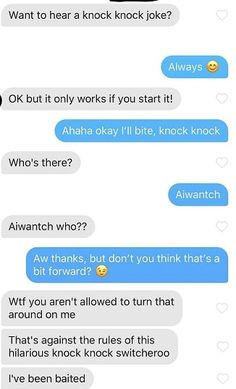 knock knock dirty pick up lines