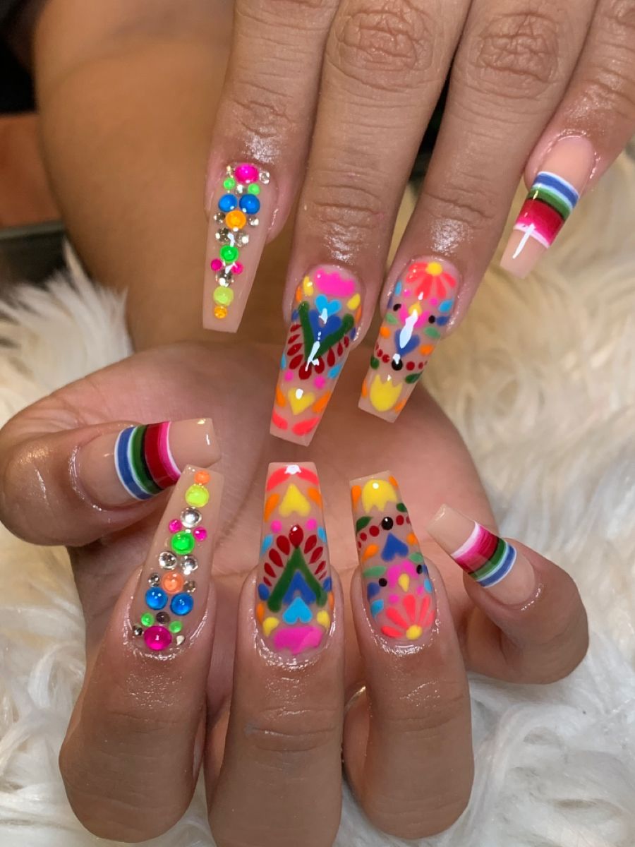 nail designs mexican style