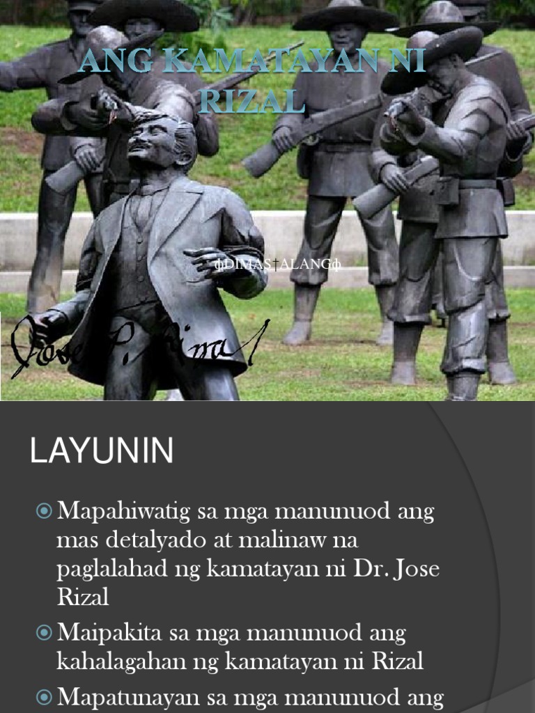 petsa ng kamatayan ni jose rizal