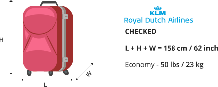 klm check in luggage