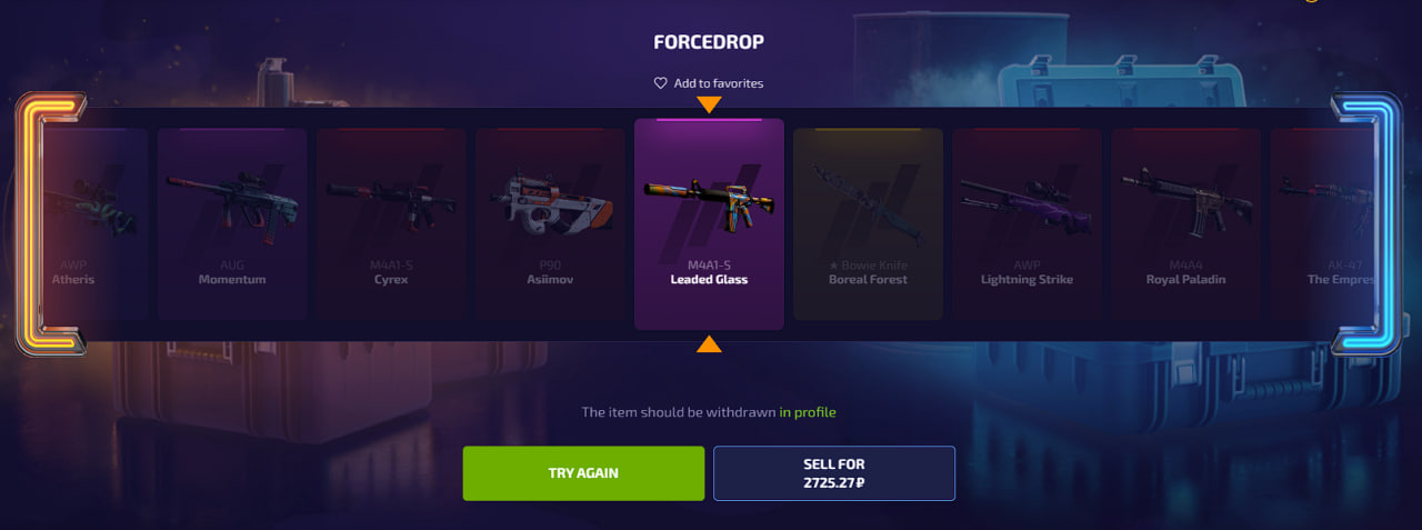 cs go force drop