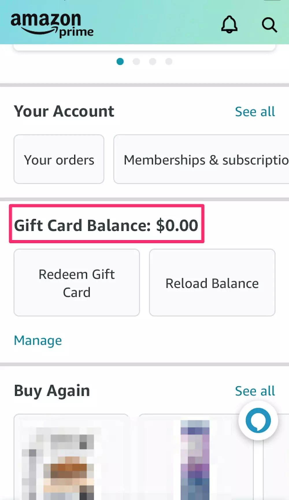 how do i check amazon gift card balance