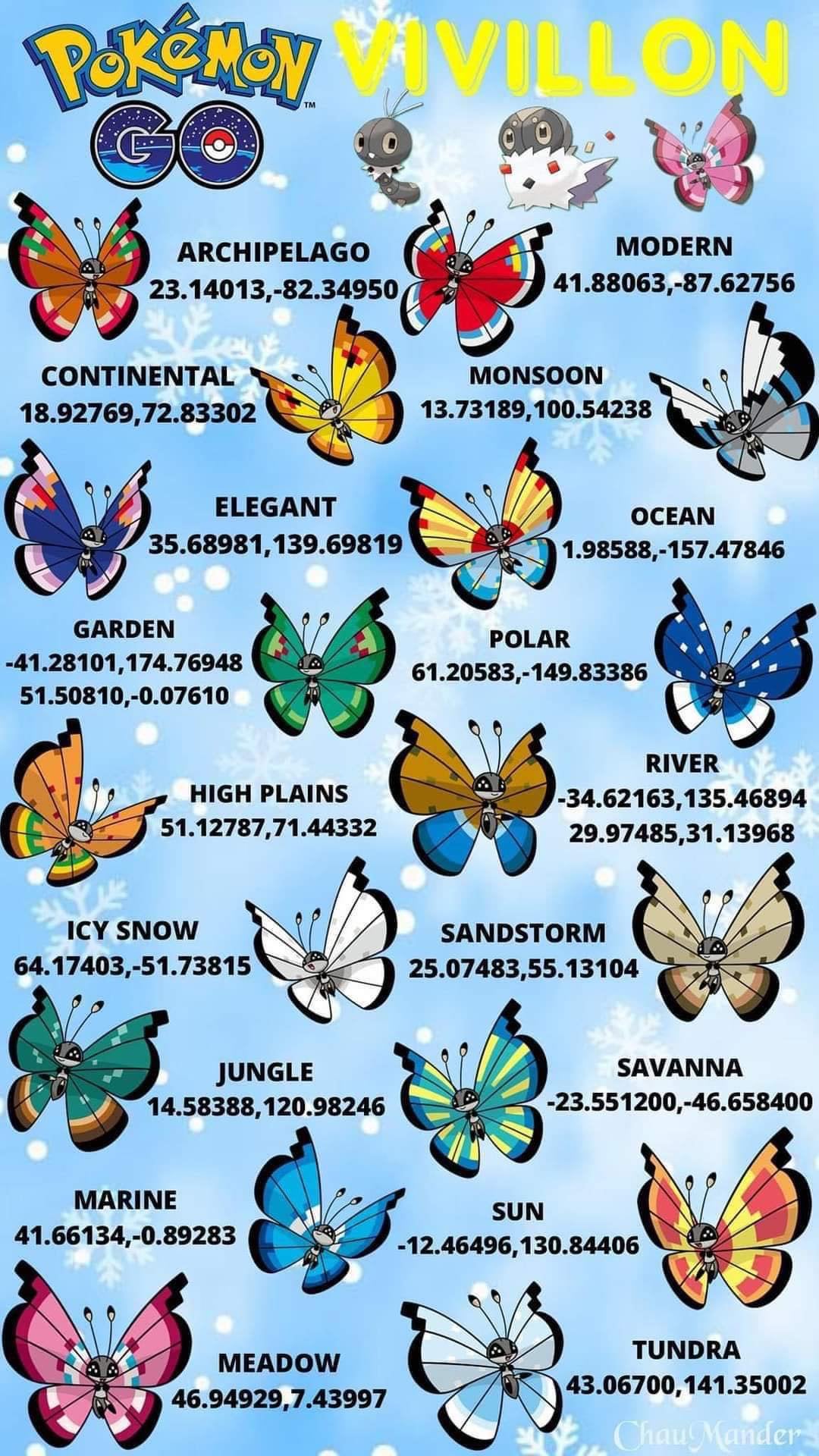 icy snow vivillon pokemon go