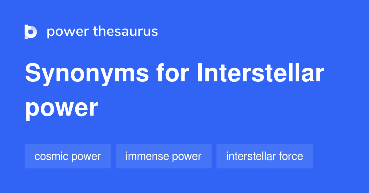 interstellar synonym