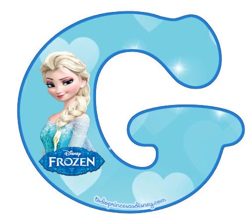 abecedario letras de frozen para imprimir