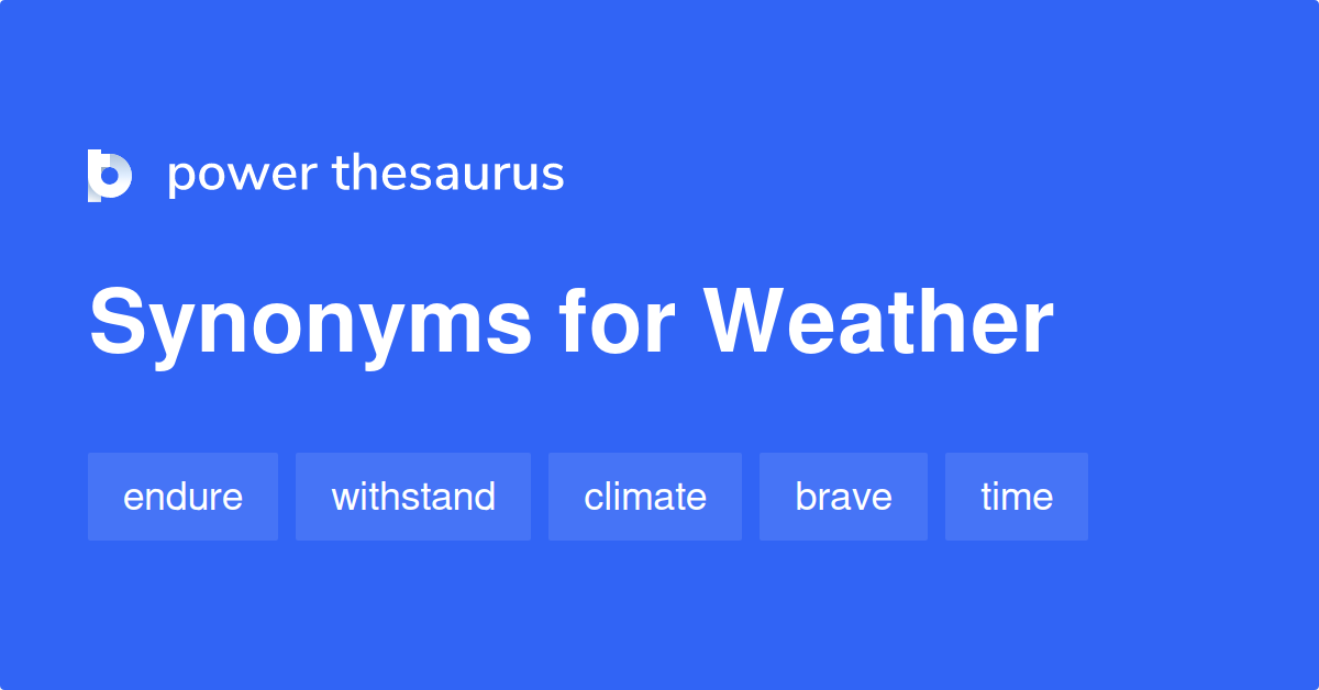 weather synonyms