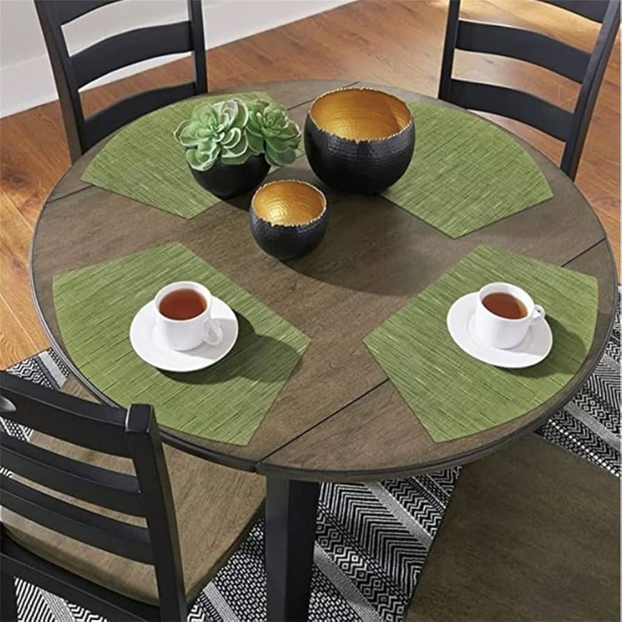 round placemats for round table