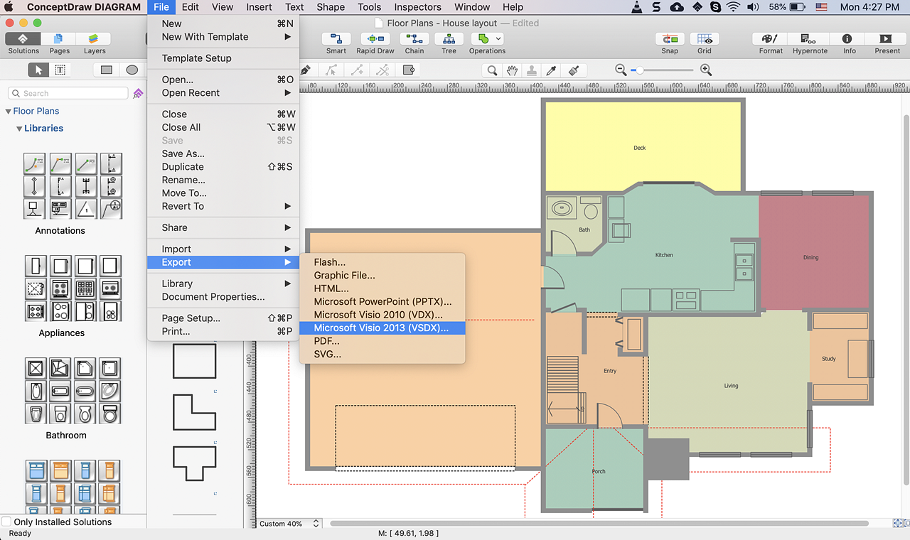 visio home plan template