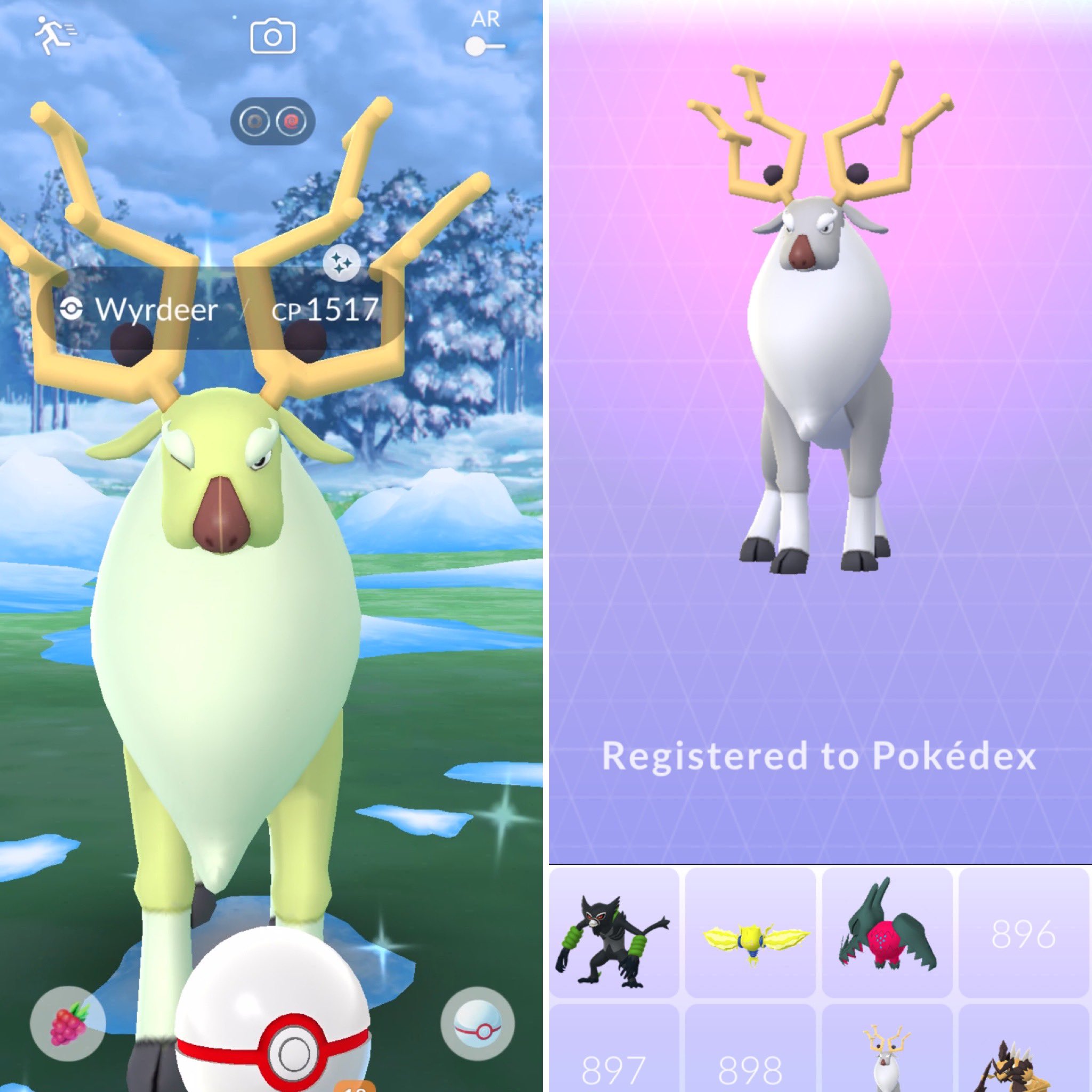 shiny wyrdeer pokemon go